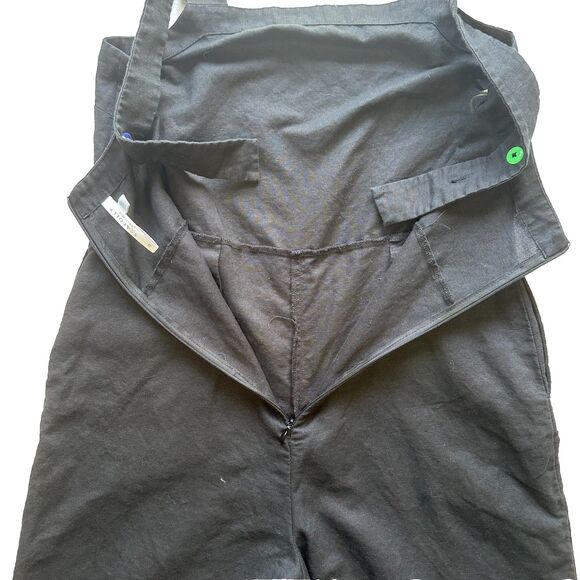 SEAFOLLY AUSTRALIA Black Criss Cross Back One Piece Jumpsuit LINEN XS Anthro - Picture 5 of 11